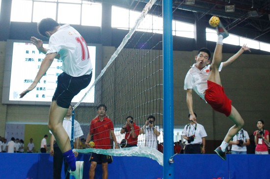 藤球运动在临海市桃渚中学开展的案例研究(图1)