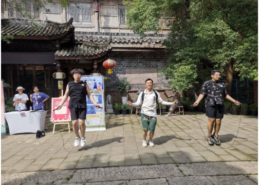 全民运动迎接大运 中移成研院AI智慧体育让黄龙溪游客“跳起来”！(图3)