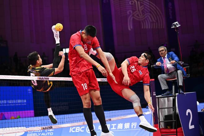 杭州亚运会 藤球单组赛落幕 泰国队包揽男、女冠军(图1)